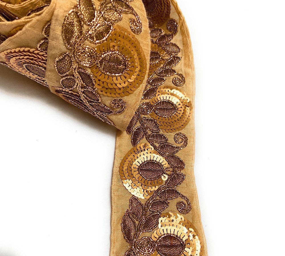 Sequin Gold Trim