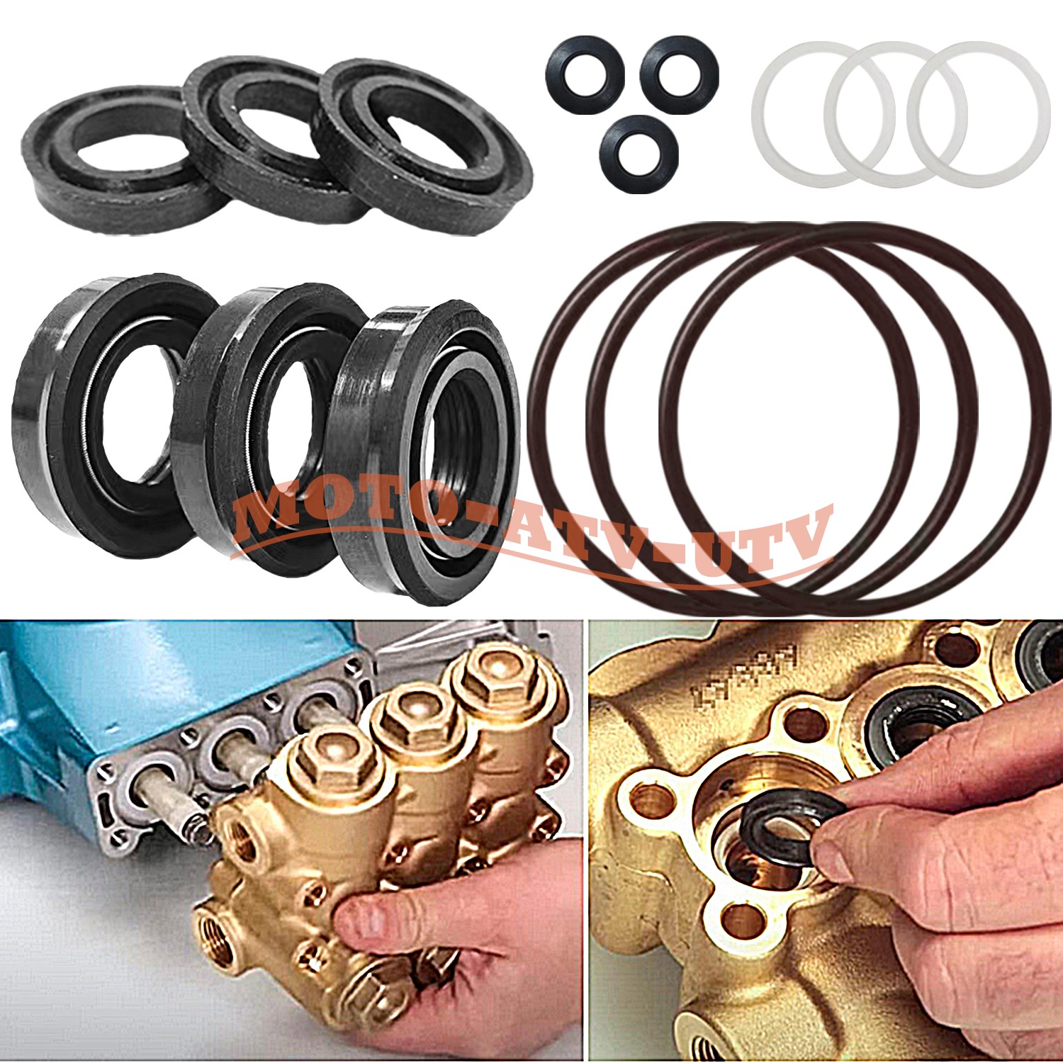 34262 Seal Rebuild Kit For Cat Pump 66DX 6DX Pressure Washer Pump Model 6DX35G1I