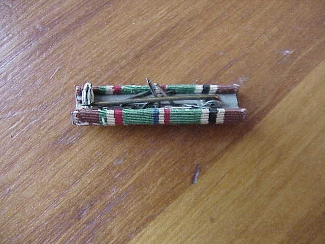 WW2 US European–African–Middle Eastern Campaign Medal Ribbon Bar With 4 Stars