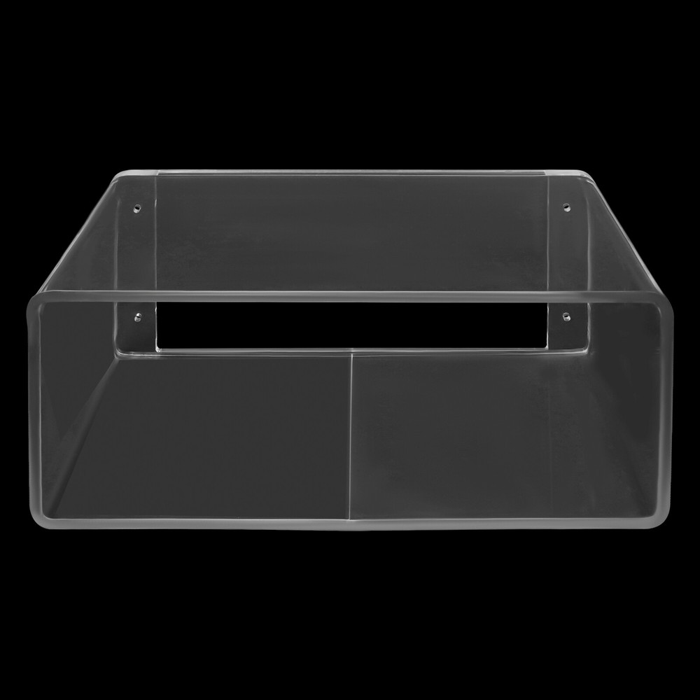Clear Acrylic 2-Tier Wall-Mounted Nightstand | Floating Bedside Table
