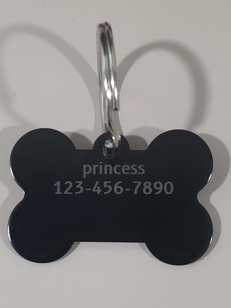 Bone Dog Tags Laser Engraved ID Tags