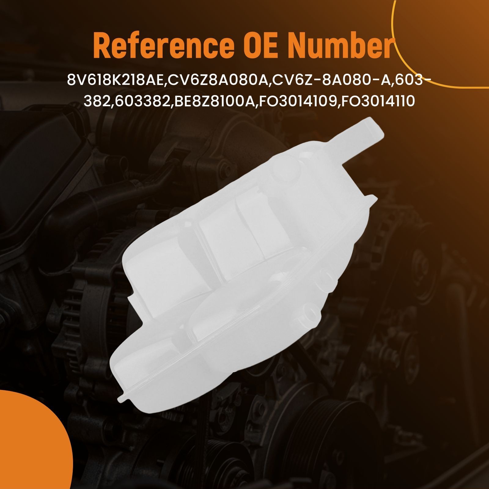 Coolant Recovery Reservoir for Ford C-MAX Focus Escape Transit 2012-18 BE8Z8100A