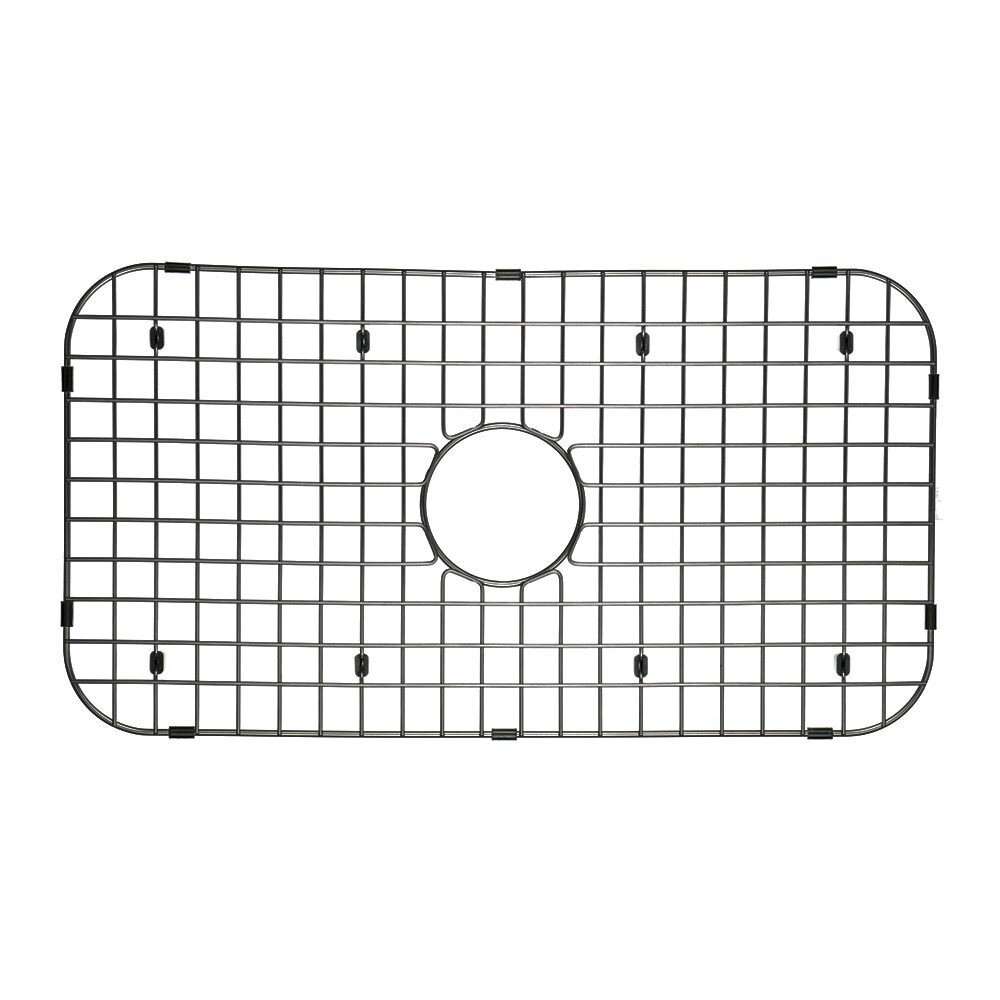 STARSTAR Sinks Protector Matte Black Stainless Steel Kitchen Sink Bottom Grid