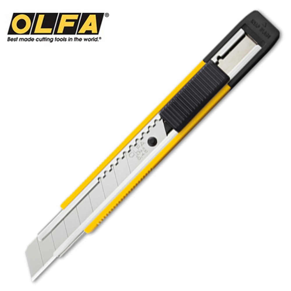 OLFA MT-1 medium-sized cutter Featuring Auto-Lock system pocket clip cardboard
