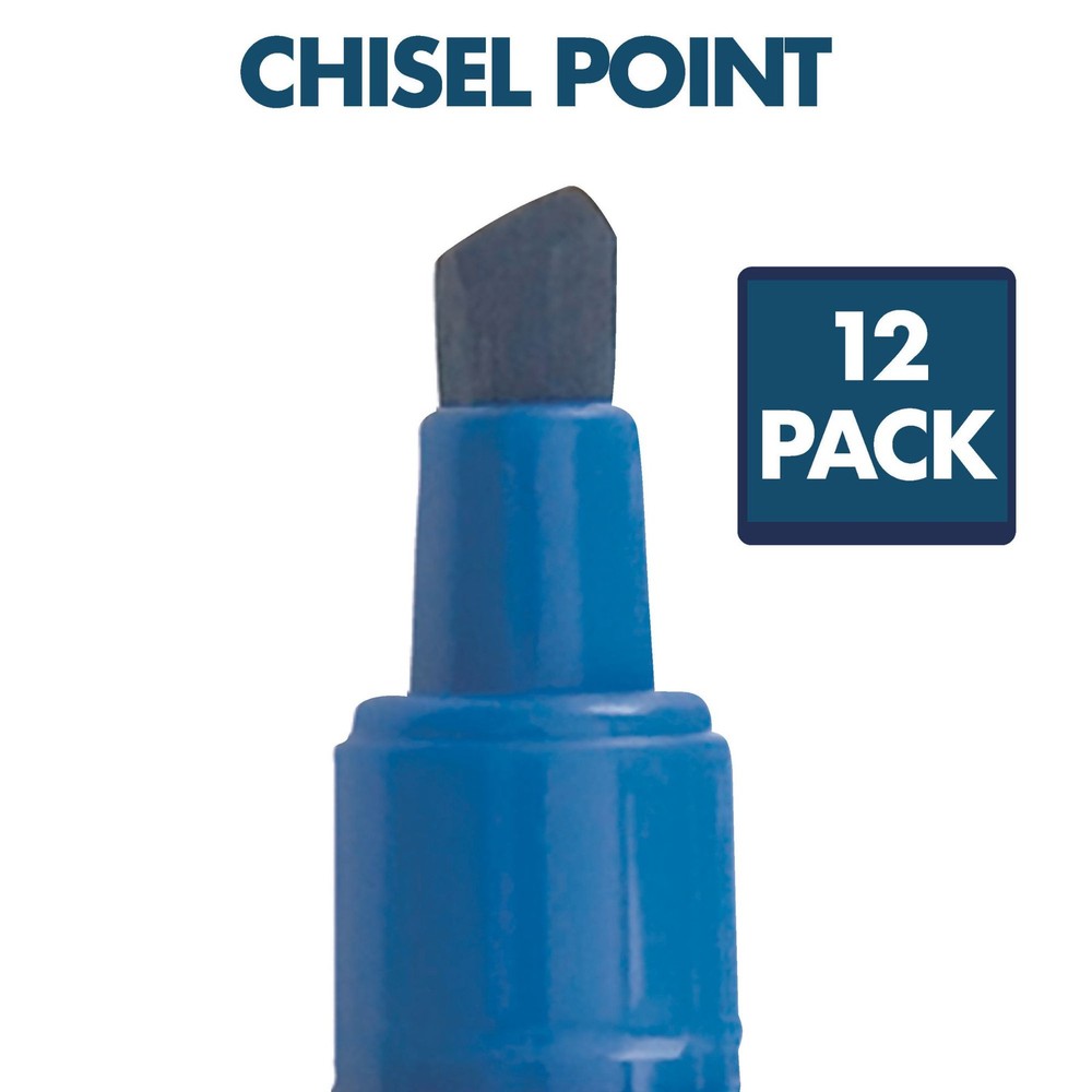 Quartet EnduraGlide Chisel Tip Dry-Erase Markers: Black, Chisel / 12-pack