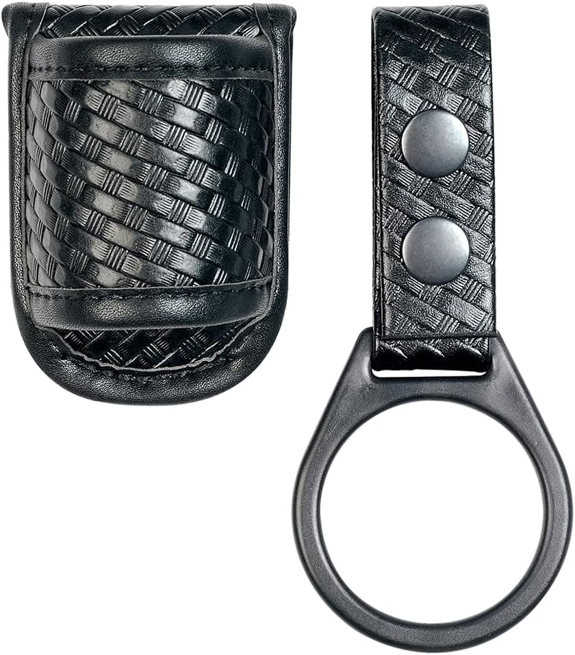 Compact Flashlight Holder(Open Top)+ Flashlight Ring Strap Holder Hold Mag Lite