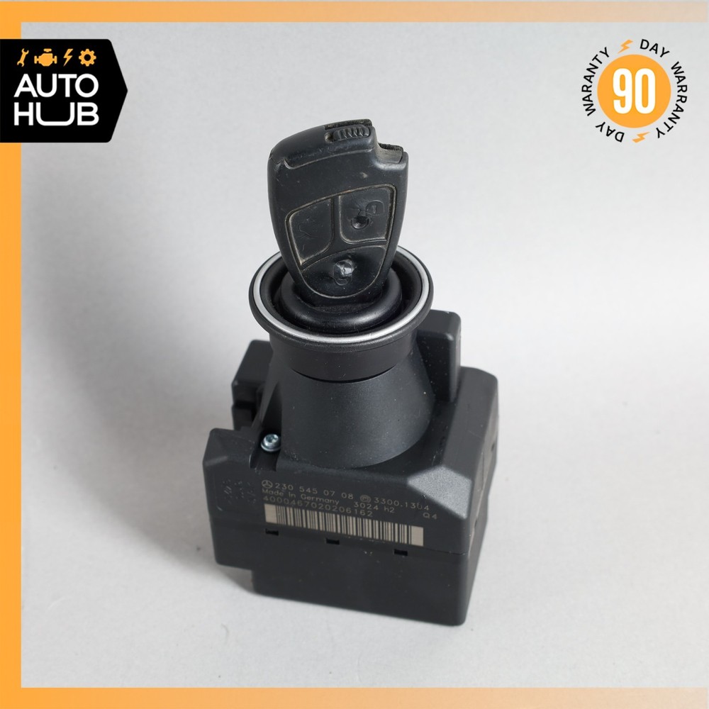 Mercedes R230 SL500 ECU Engine Computer EIS Ignition Switch Key Shifter Set OEM