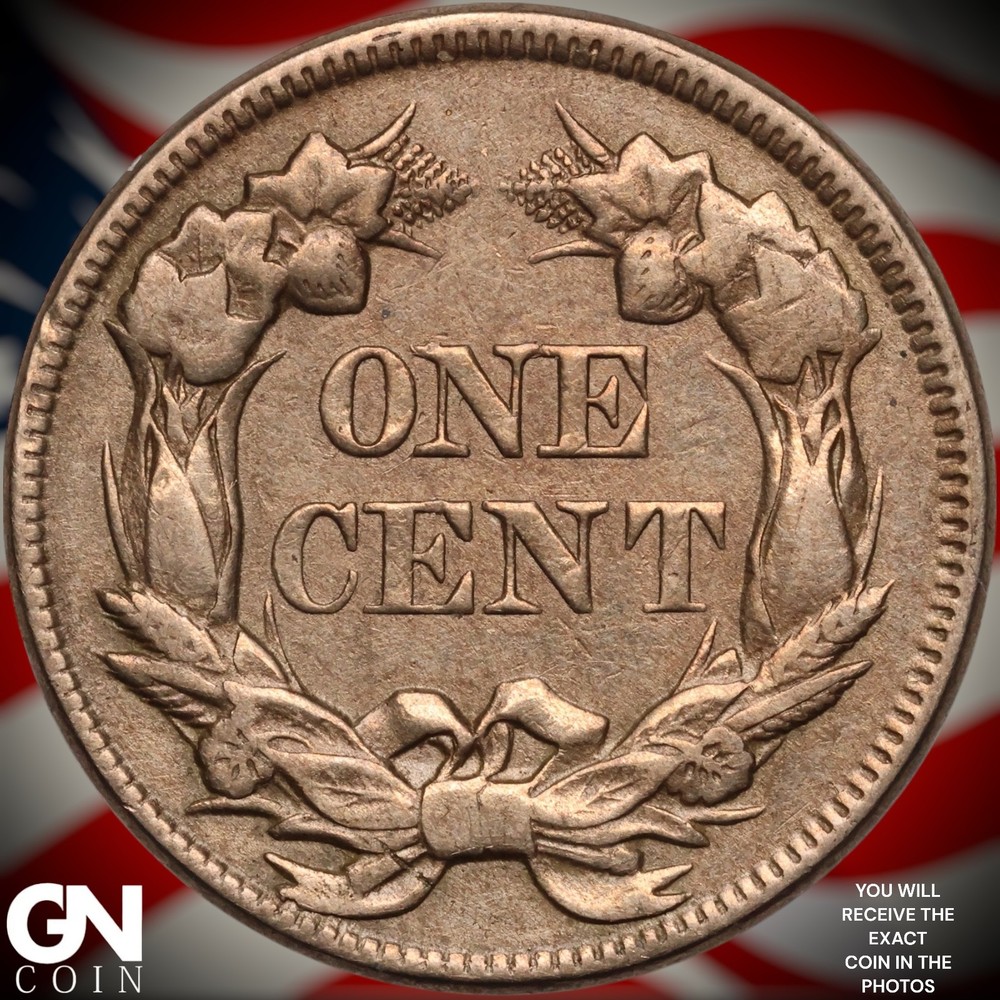1857 Flying Eagle Cent Penny A9601
