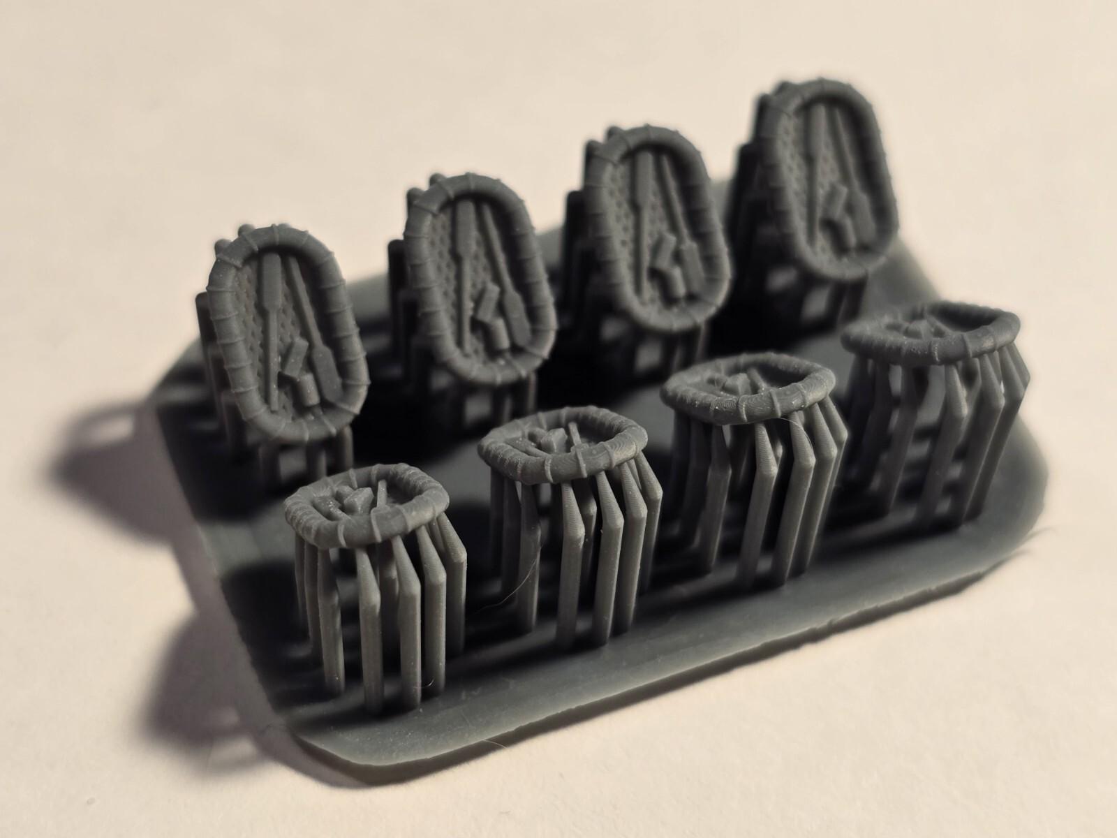 1/350 US Navy Oval Rafts x 8 3D Printed