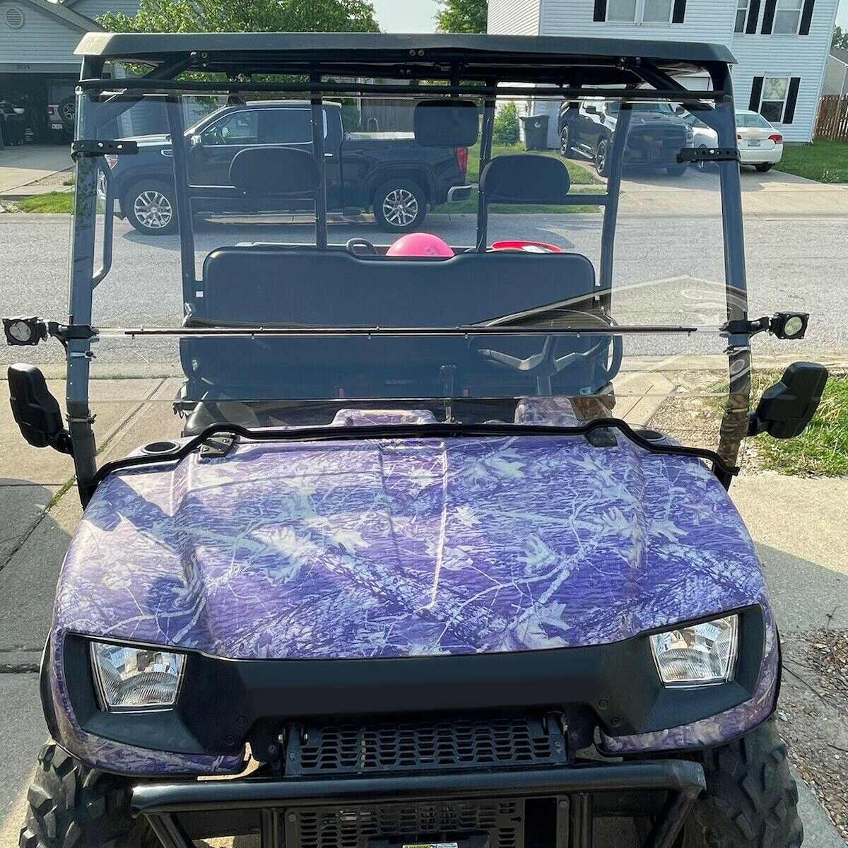 HECASA Full Folding Windshield For Polaris 2006-2008 Ranger 500 4X4 ,700 XP 4X4