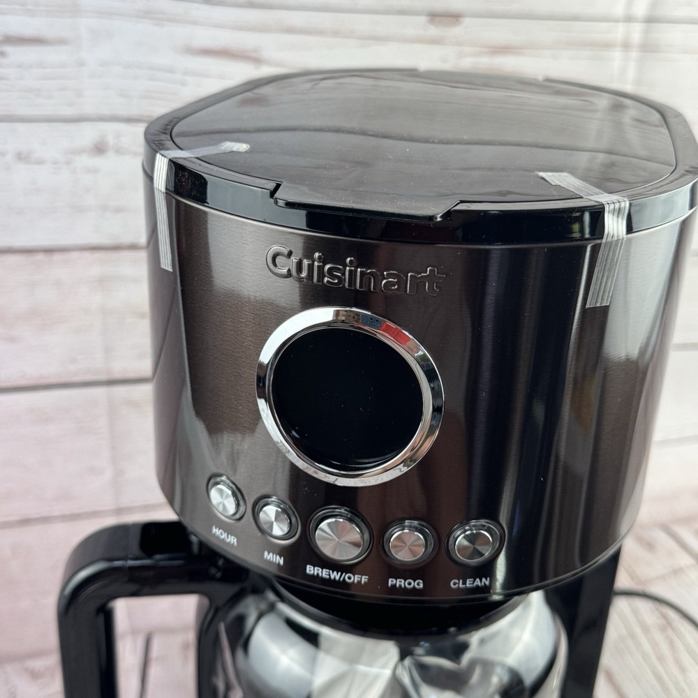Cuisinart DCC 1220BKSWM 12 Cup Programmable Coffee Maker Black Stainless