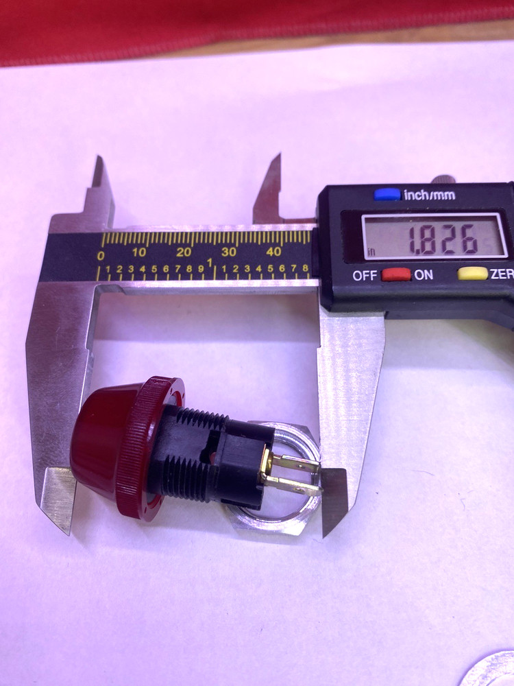 Red Circular Panel Mount Indicator Light Holder Round Light ( No Light bulb )