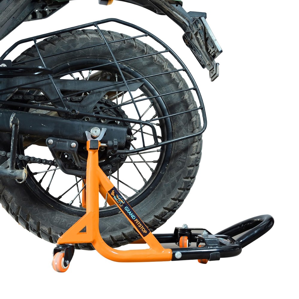 Universal Adjustable Rear Paddock Stand for Motorcycle with Swingarm Rest 360...
