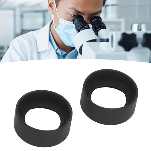 2Pcs Flat Angle Rubber Eyepiece Covers for 40-42mm Microscope & Telescope Protec