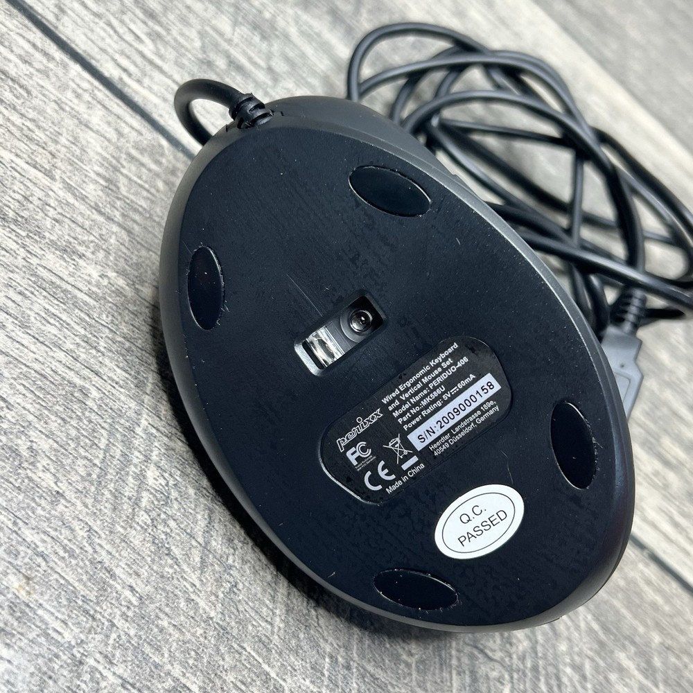 Perixx PERIDUO-406 Wired Mini Adjustable Split Keyboard with Vertical Mouse