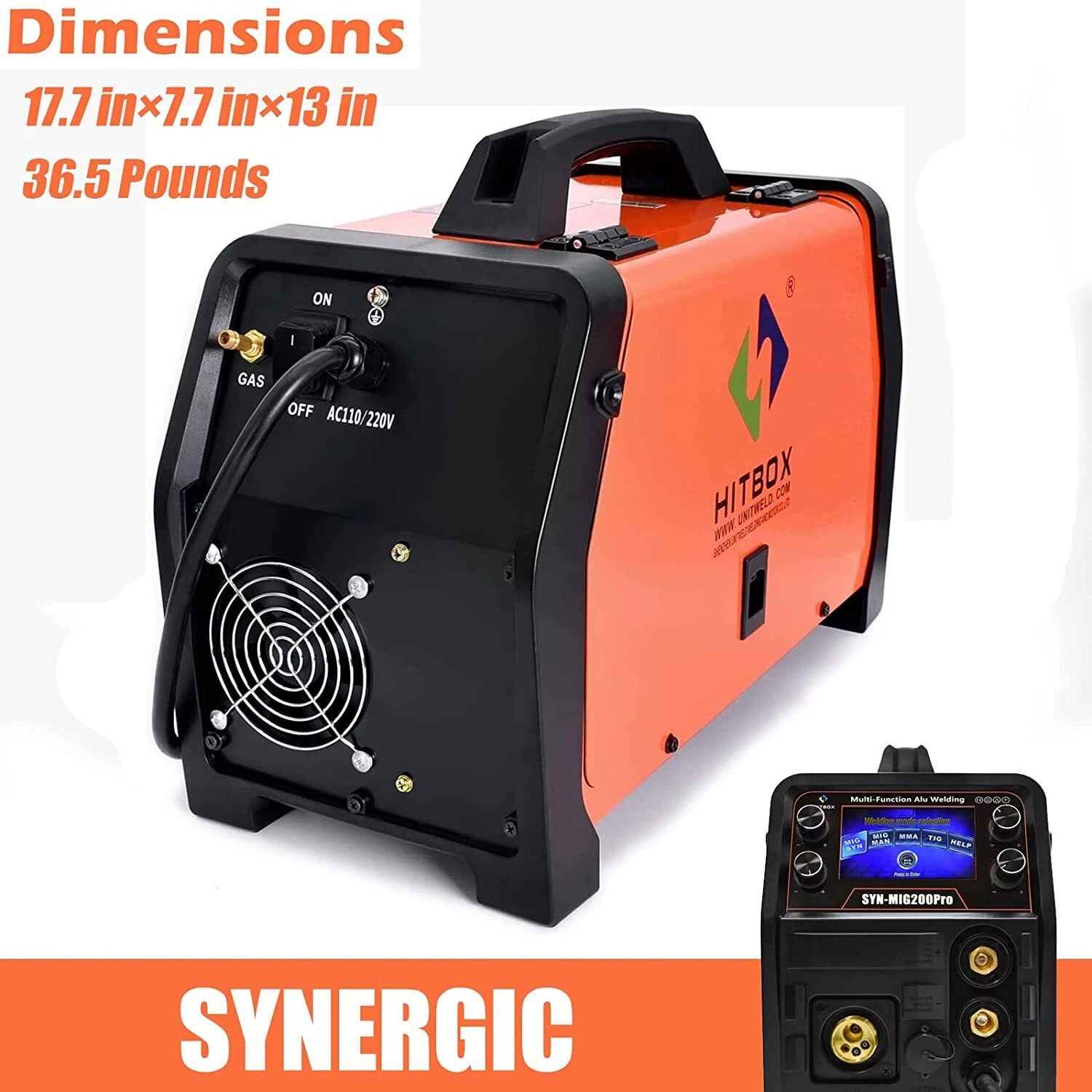 200Amp 5in1 Aluminum MIG Welder 110V 220V TIG MMA MIG Welding Machine