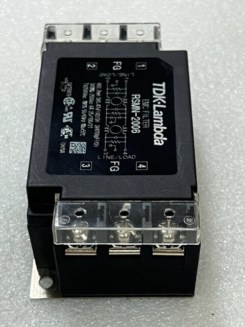TDK-Lambda RSMN-2006 Power Line EMC Filter Used