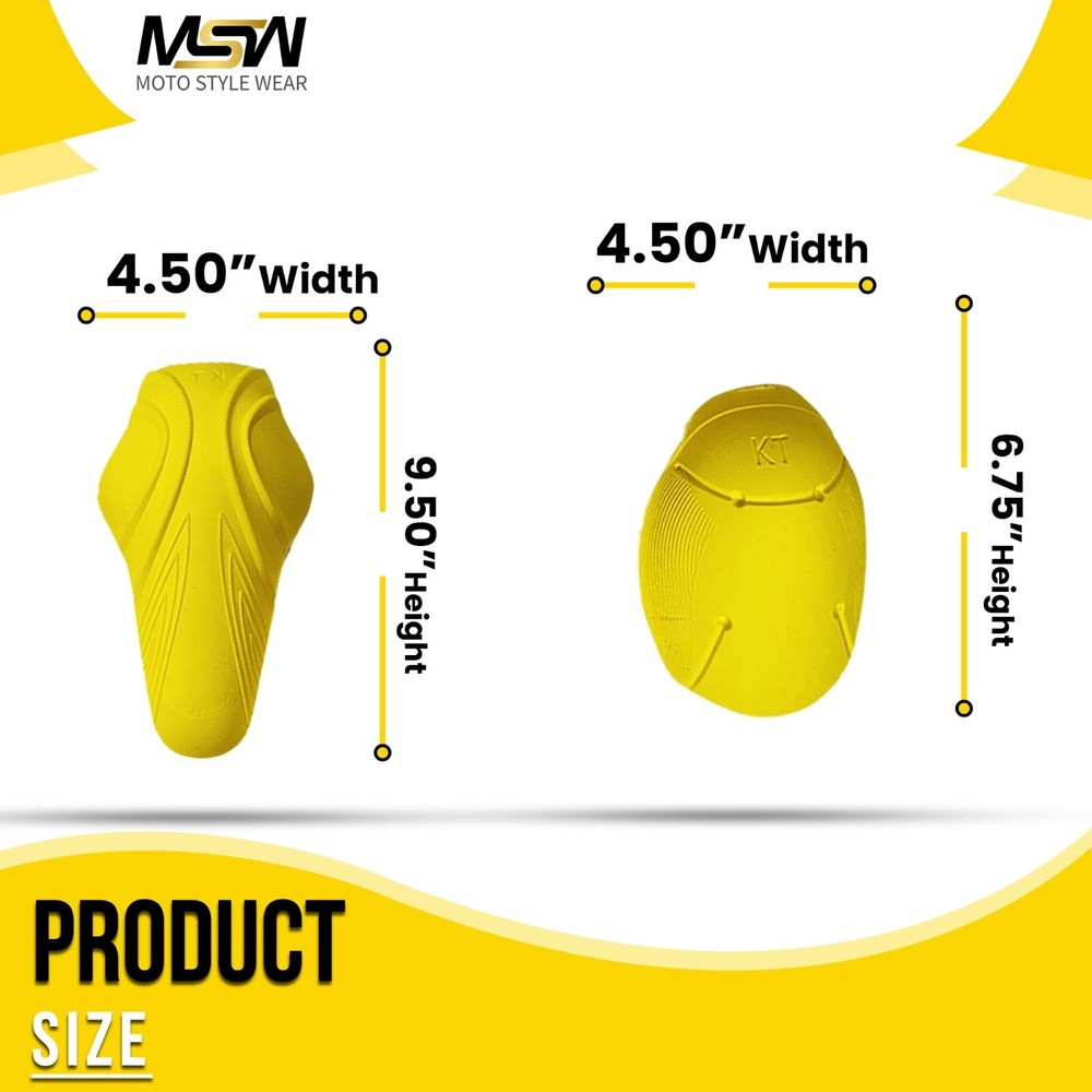 CE-2 Rated Protective Pads Set for Motorcycle Jacket (Shoulder & Elbow)