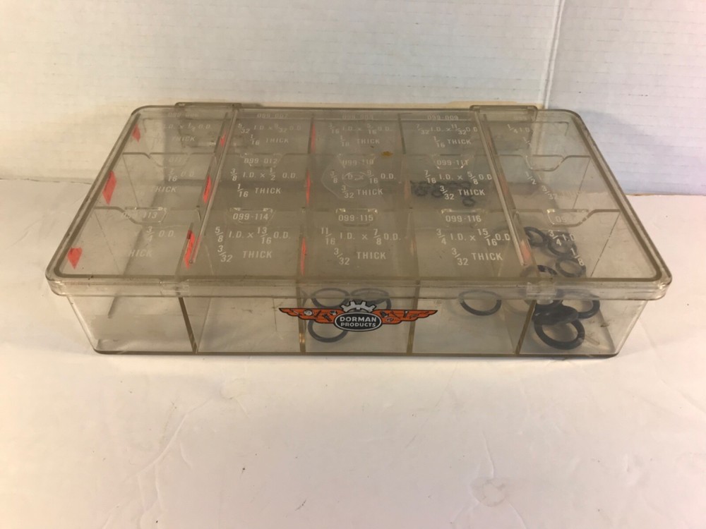 Vintage Dorman Products O-Ring Washers Graphic Container Case Tool Box
