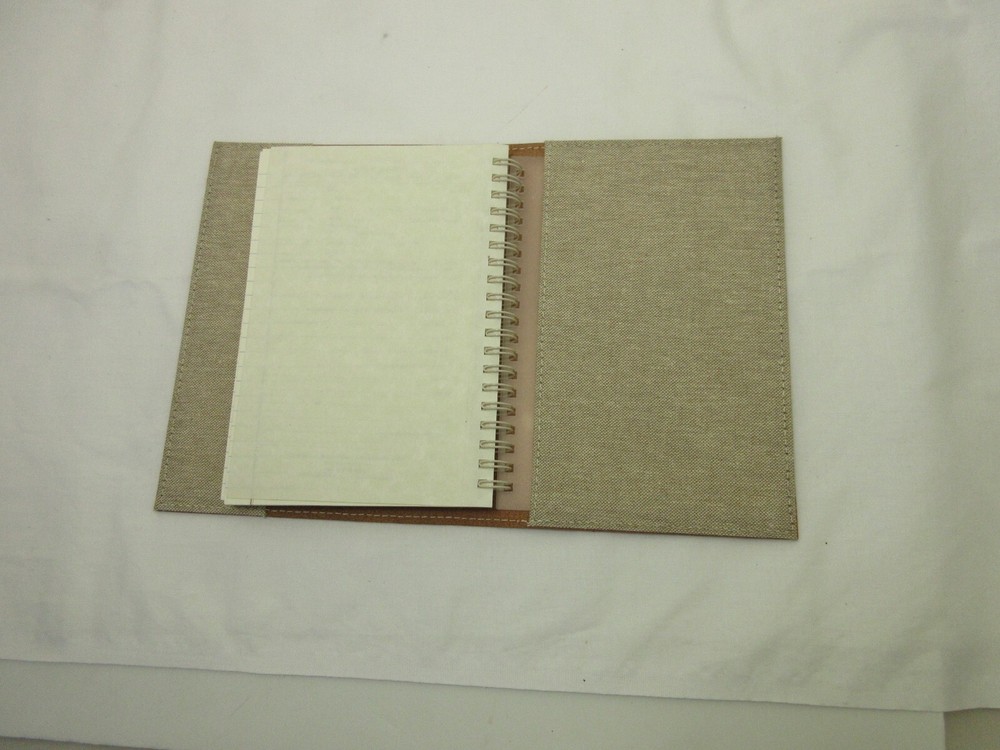 Metropolis Graphic Image 7" Refillable Notebook Leather Cover Spiral Insert Tera