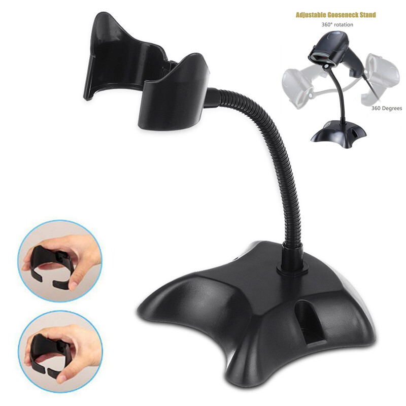 Black Adjustable Laser Barcode Scanner Stand Holder Bar Code Scan Reader Bracket