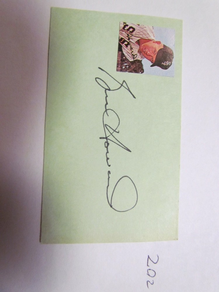Bruce Howard Signed Autographed Cut JSA Auction Certified