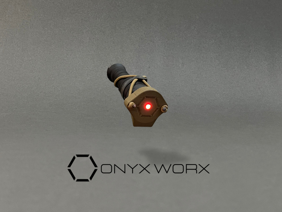 Onyx Worx - R.A.T.L.R. Red Admin Task Light Reducer - Surefire Mini/Vampire