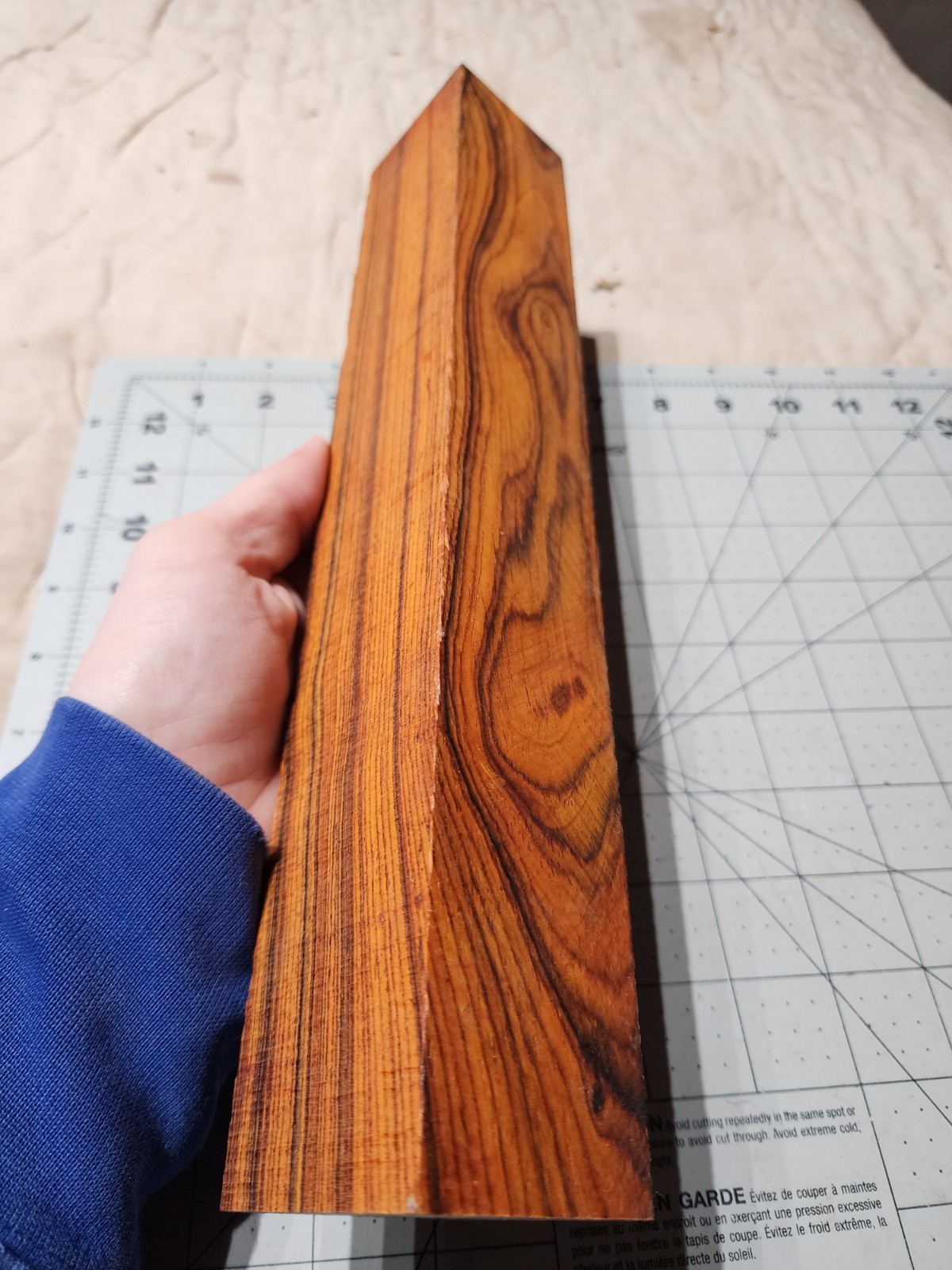 Cocobolo Turning Square, 13 X 2 X 1.875"