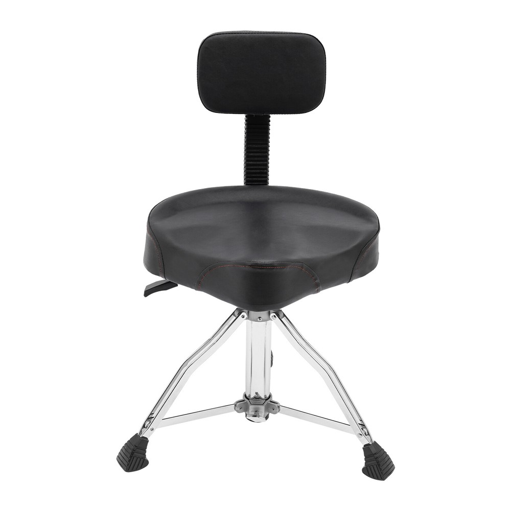 Drum Stool with Backrest Height Adjustable Drum Stool Pneumatic Drum Chair Black