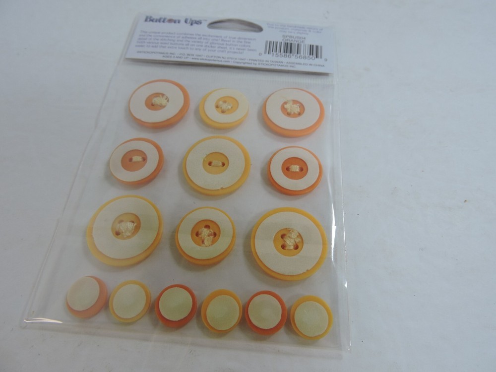 Sticko Button Ups Adhesive Buttons 5 packages different colors