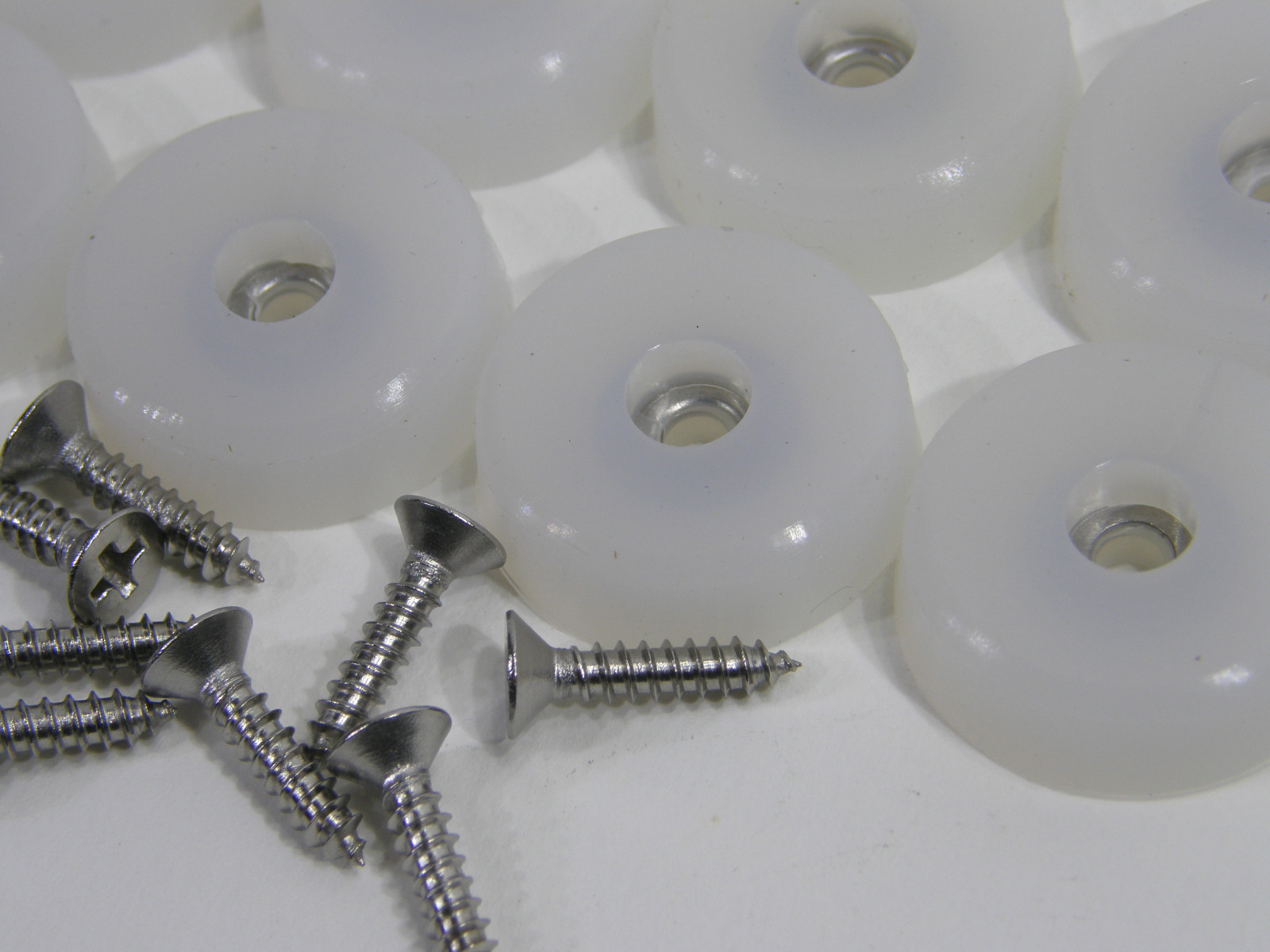 3/4" DIA Cutting Board Rubber Bumpers LOW PROFILE Silicone Black Clear Stainless