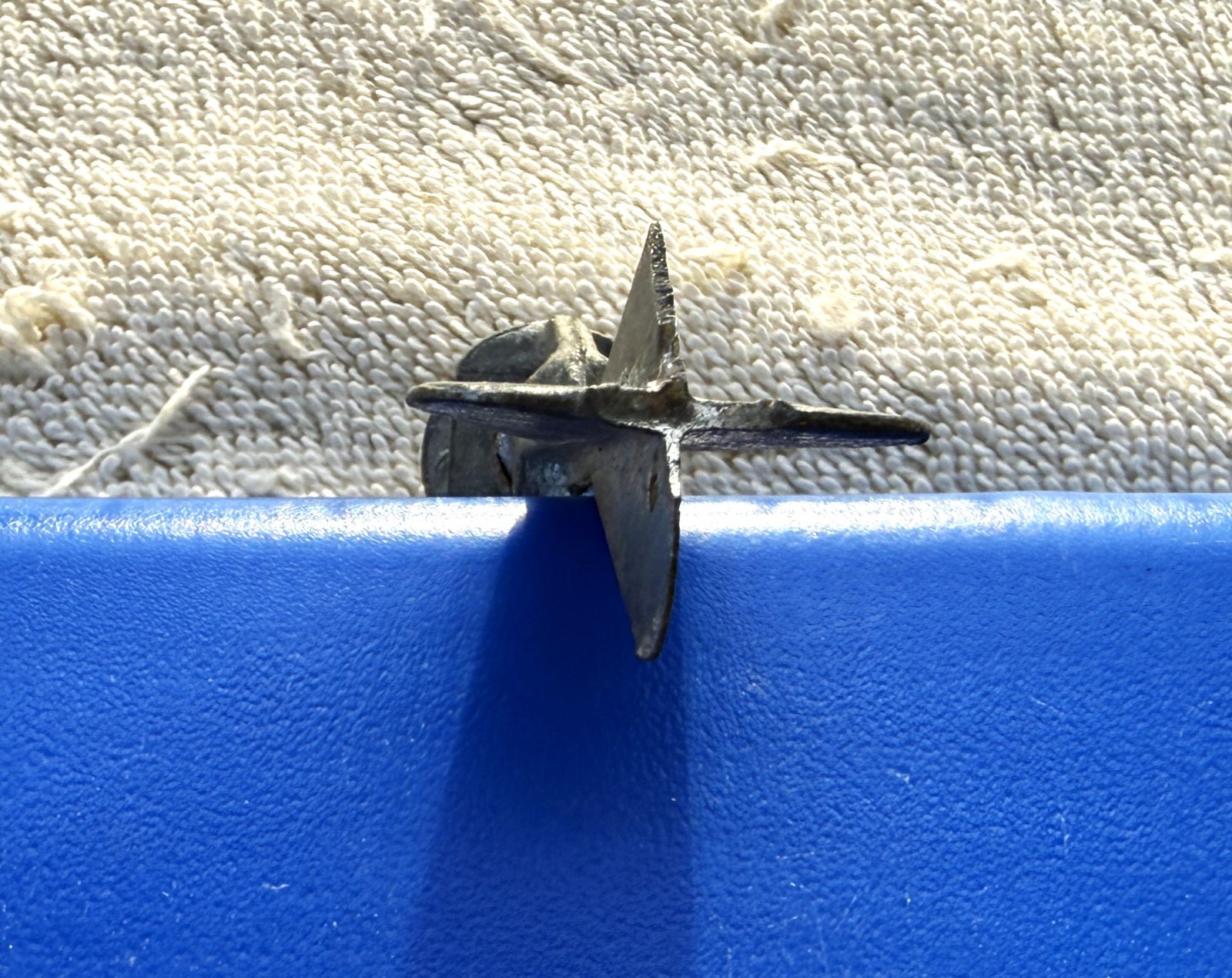 VINTAGE METAL CAP BUSTER THROWING TOY BOMB