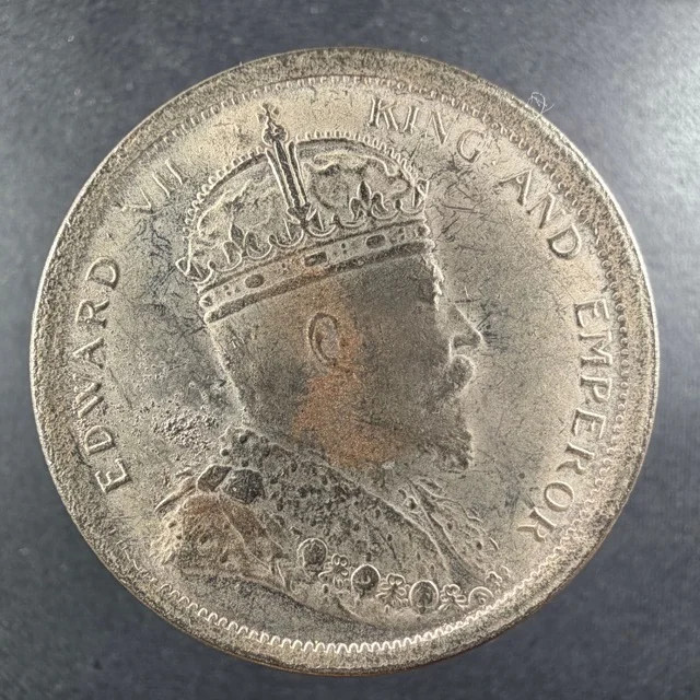1904 Straits Settlements 1 Dollar Strong Details Silver