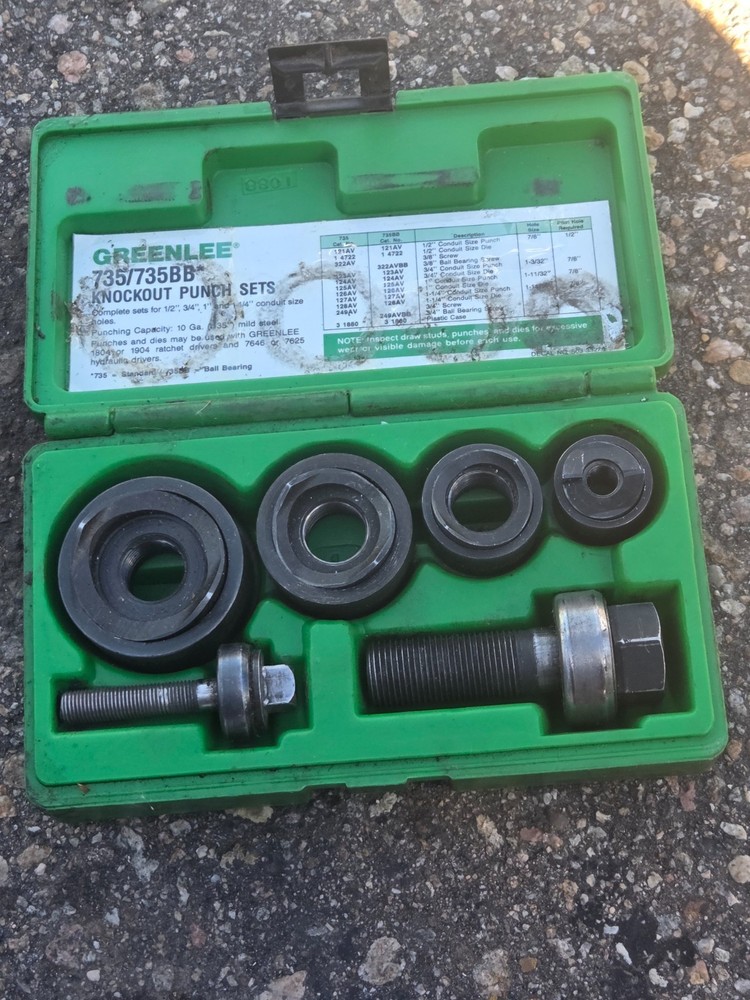 Greenlee 7235BB Slug Buster Punch Set