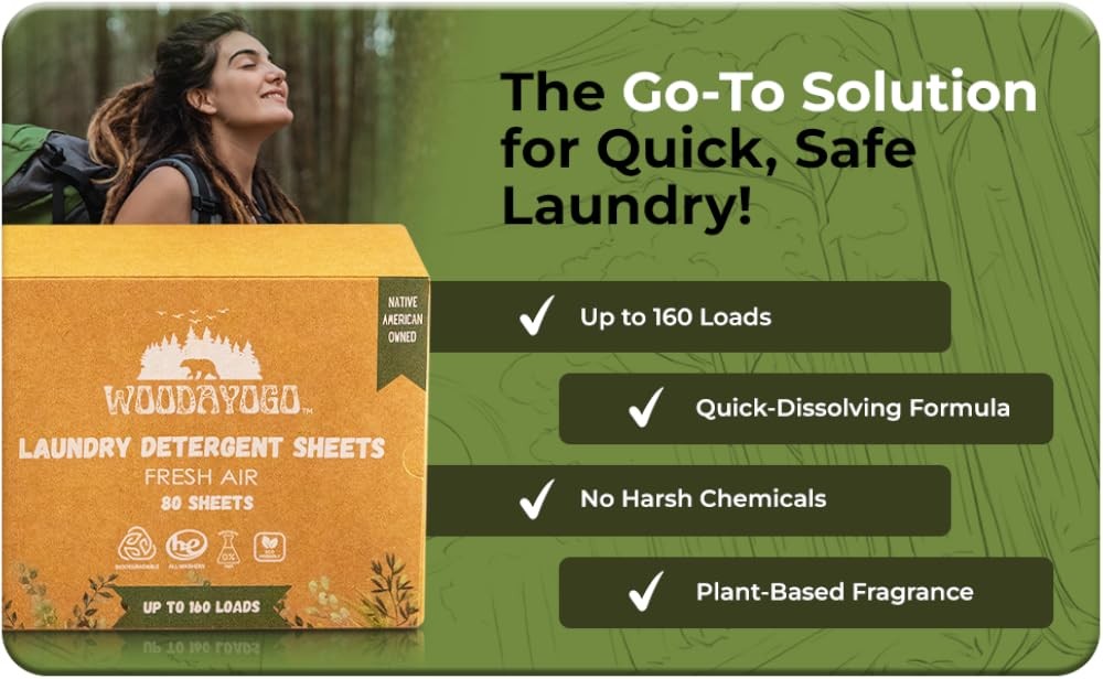 Laundry Deternt Sheets – Eco-Friendly, Hypoallernic, Plant-Based