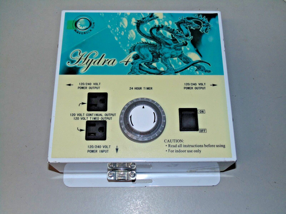 Maverick Sun 4 Outlet 120V 240v Electric Box Light Timer Controller