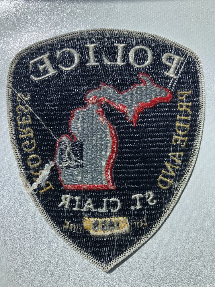 Saint Clair Michigan Police Patch ~ “Pride and Progress”