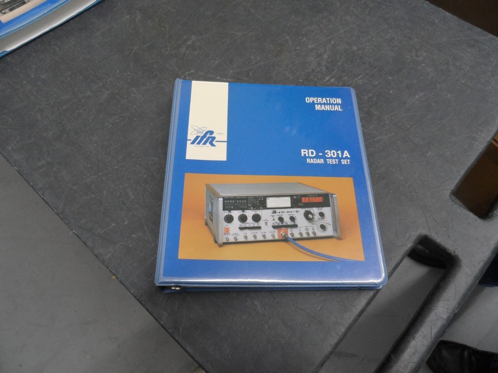 IFR RD-301A RADAR TEST SET OPERATION MANUAL