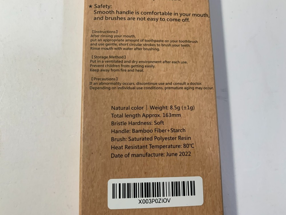Bamboo Toothbrush Extra Soft Four Pack