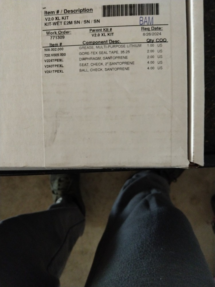 Versamatic 33TC38 Rebuild Kit
