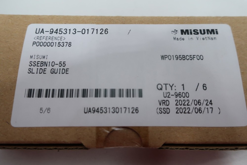 Misumi SSEBN10-55 Miniature Linear Guide Assembly