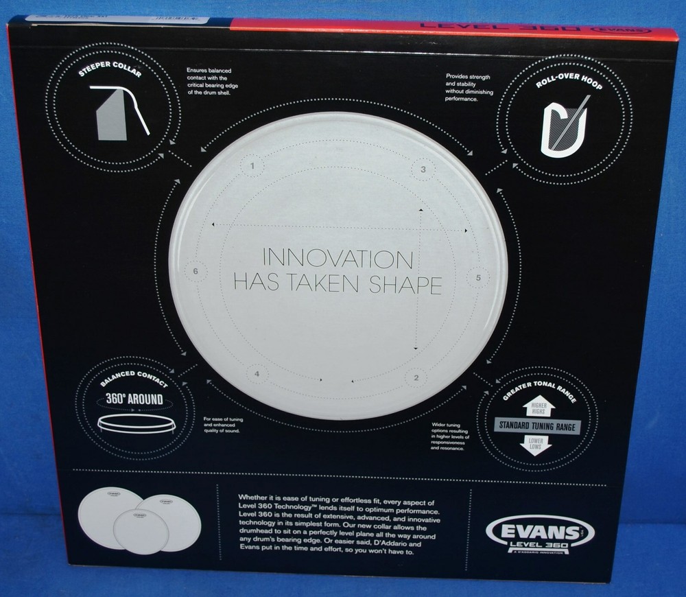 Evans EC2 Series TT14EC2S Batter Two Ply 14" Clear Drumhead Drum Head