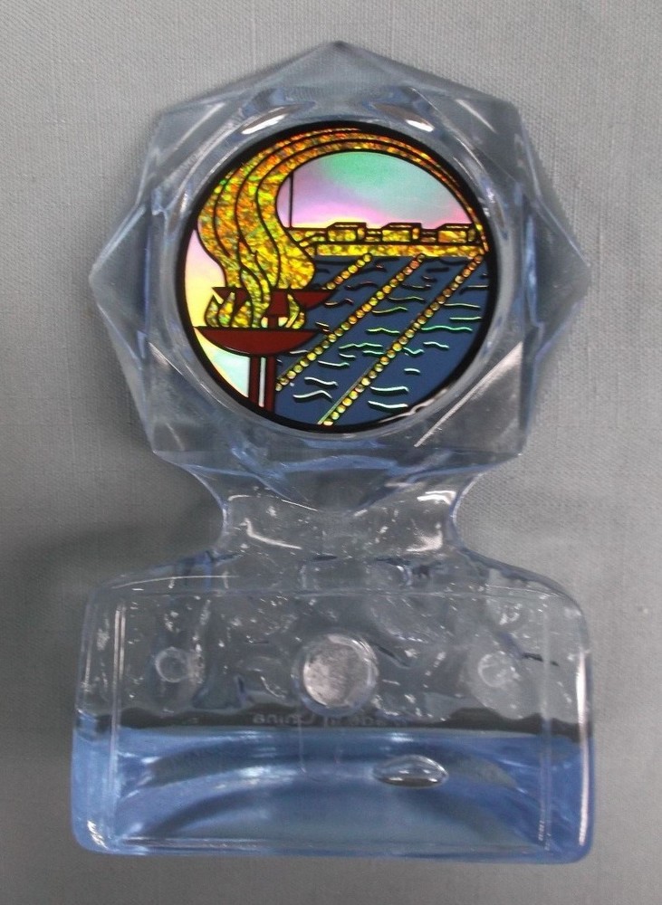 torch SWIMMING  trophy blue acrylic insert award