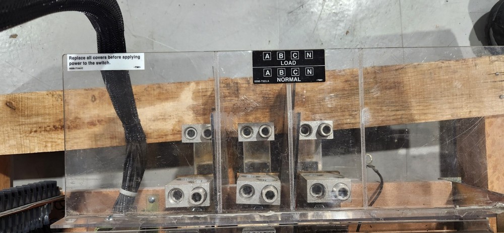 CUMMINS 0306-5150--03 600A 208V 3P AUTOMATIC TRANSFER SWITCH BASE MOUNTED BTPC