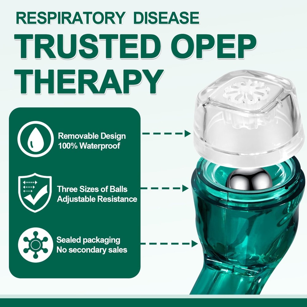 Flutter Valve Device for Lungs, Breathing Exercise Devicefor Lungs, Adjustabl...