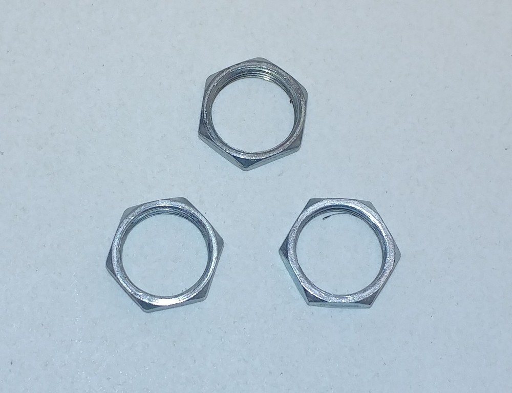 3x Three 1/2" Toggle Switch Nuts Other Switches Secure Retaining Nut Replacement