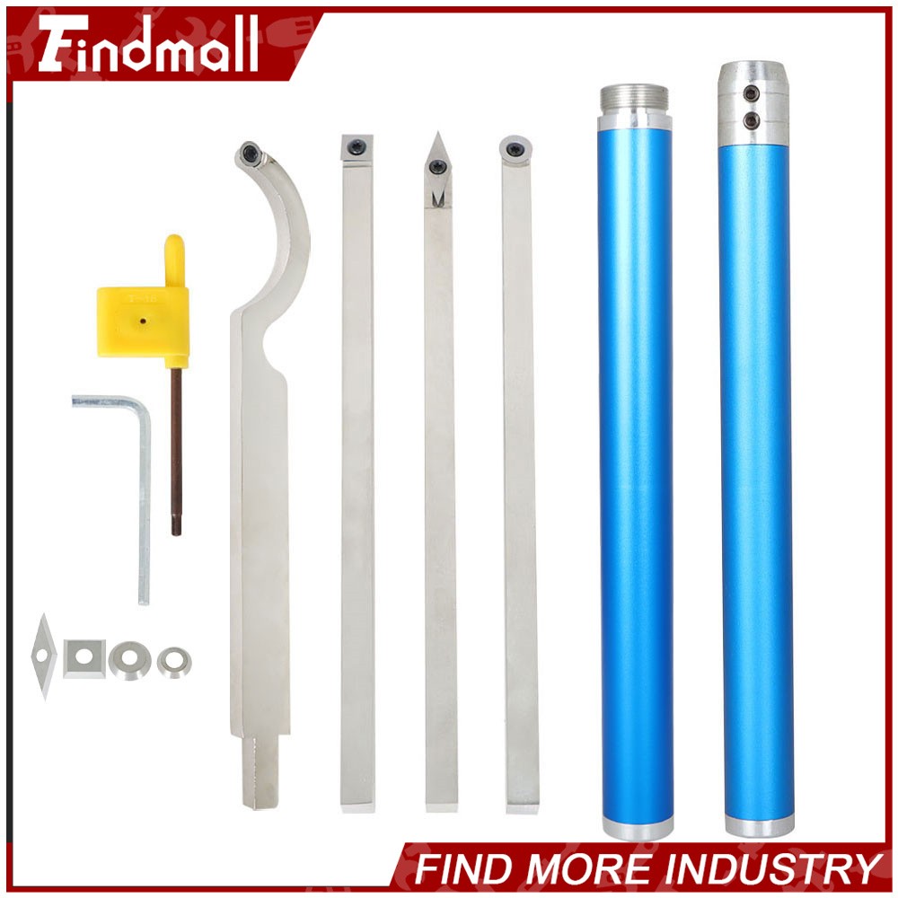 Findmall 6 Pack 11" Carbide Lathe Tools With 4 Extra Replacement Inserts