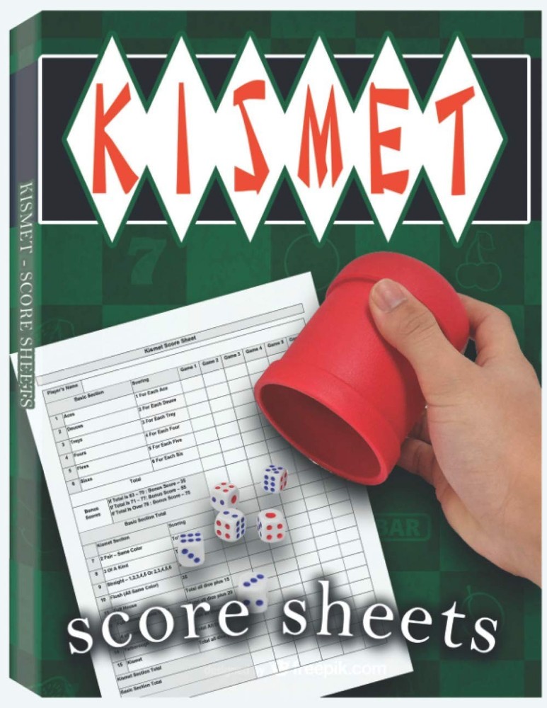 Kismet Score Sheets: 100 Pads, Dice Game Book