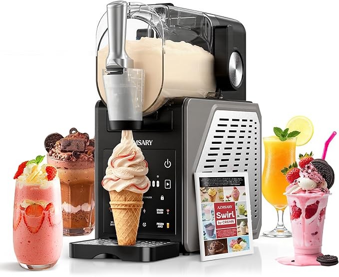 Slushie Machine 85oz Ice Cream Maker LED Programs