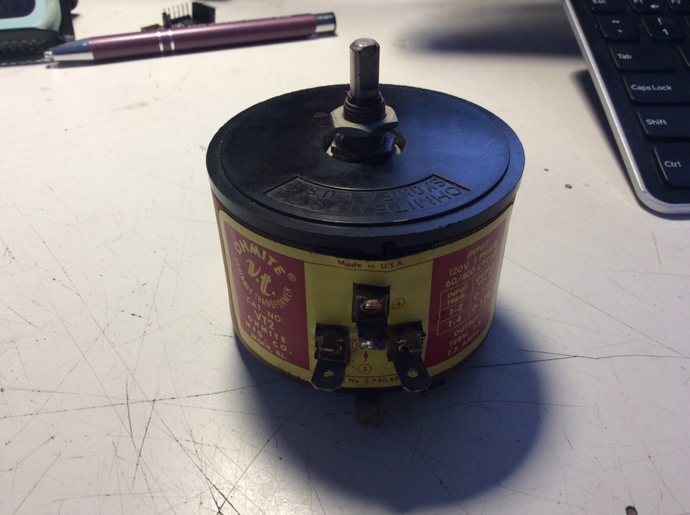 Vintage Ohmite Variable Transformer VT2